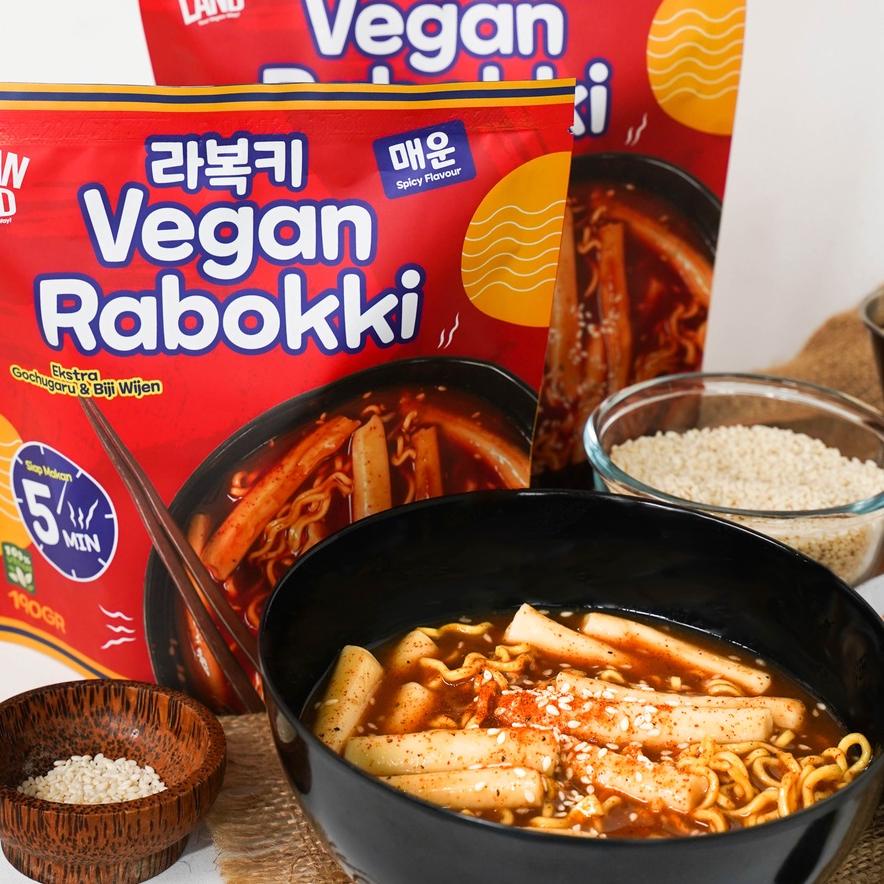 

☝ [VEGAN] RABOKKI ORIGINAL | RAMYEON TOPOKKI ORIGINAL | RAMYEON & KUE BERAS - VEGAN LAND ➹