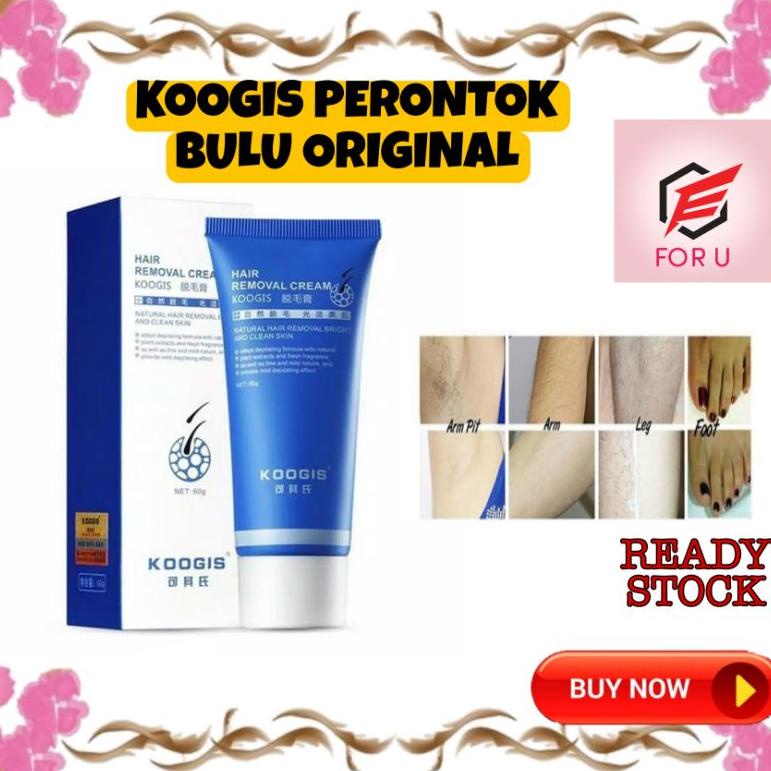 Free Ongkir/ KOOGIS CREAM PERONTOK BULU PERMANEN UNTUK PRIA DAN WANITA