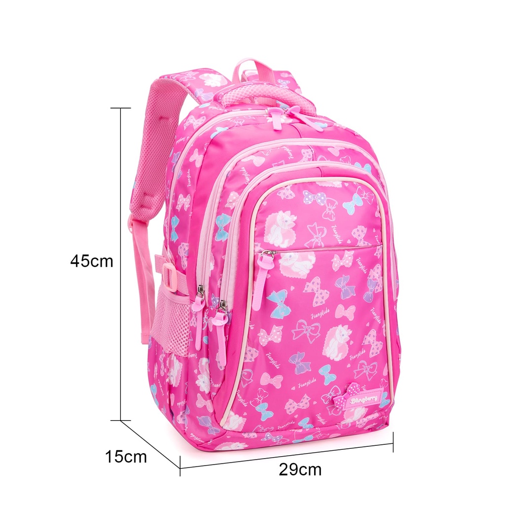 Tas Laptop Ransel Laptop Backpack Karakter Kitty Cat Tas Sekolah SD SMP SMA Waterproof ANTI AIR Tas Blingberry Original Import Tas Blingberry Grosir