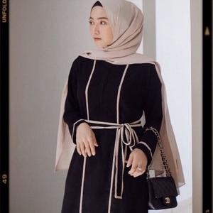 Gamis ABAYA GAMIS HITAM DRESS ARAB SAUDI BORDIR TURKI DUBAI TURKEY ABAYA(G9R6) Gamis Abaya Terbaru T