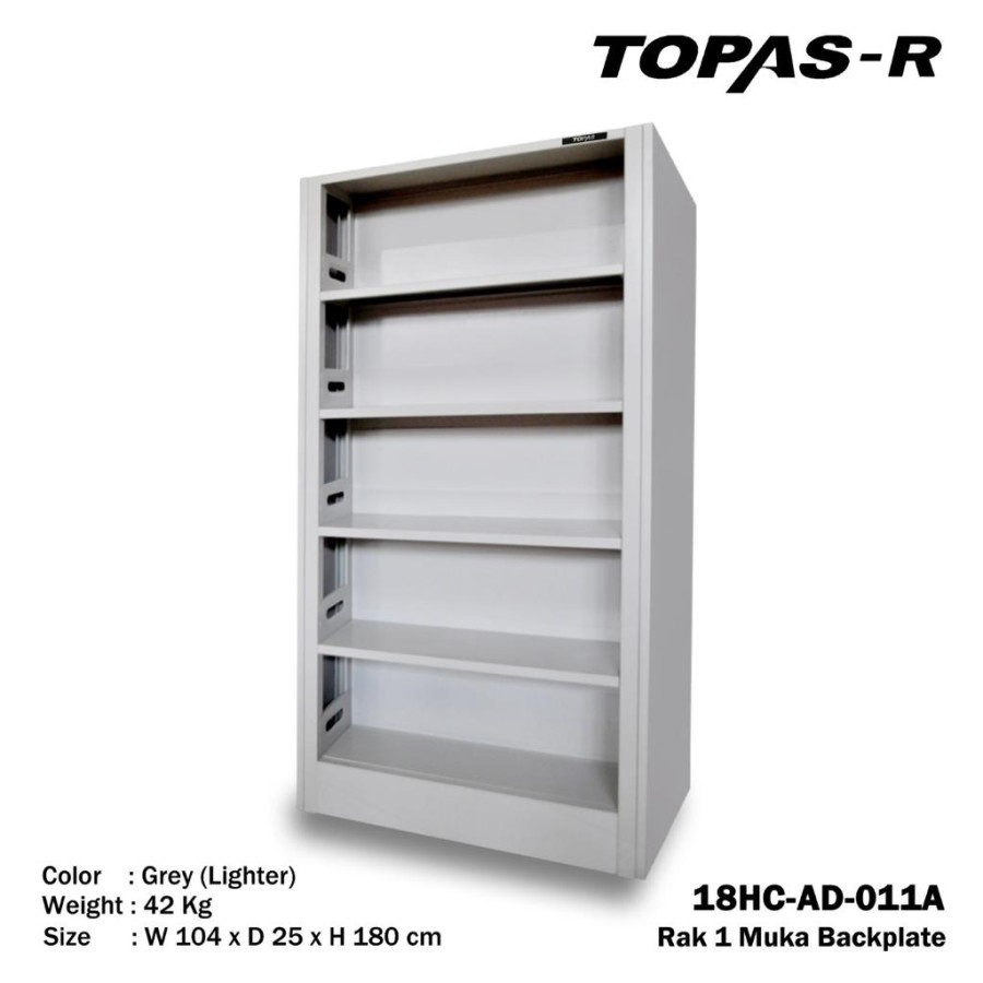 TOPAS R Rak Buku 1 Muka / Lemari Besi 18HC-AD-011A