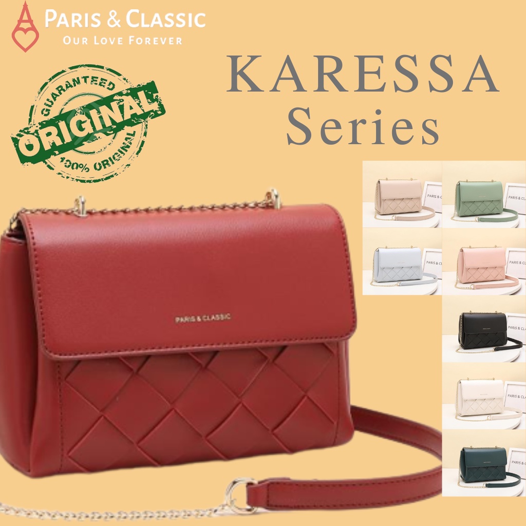 Paris Classic Tas Wanita Fashion Branded Original Import Sling Bag Tas Selempang Rantai Mini Wanita [PC3739]