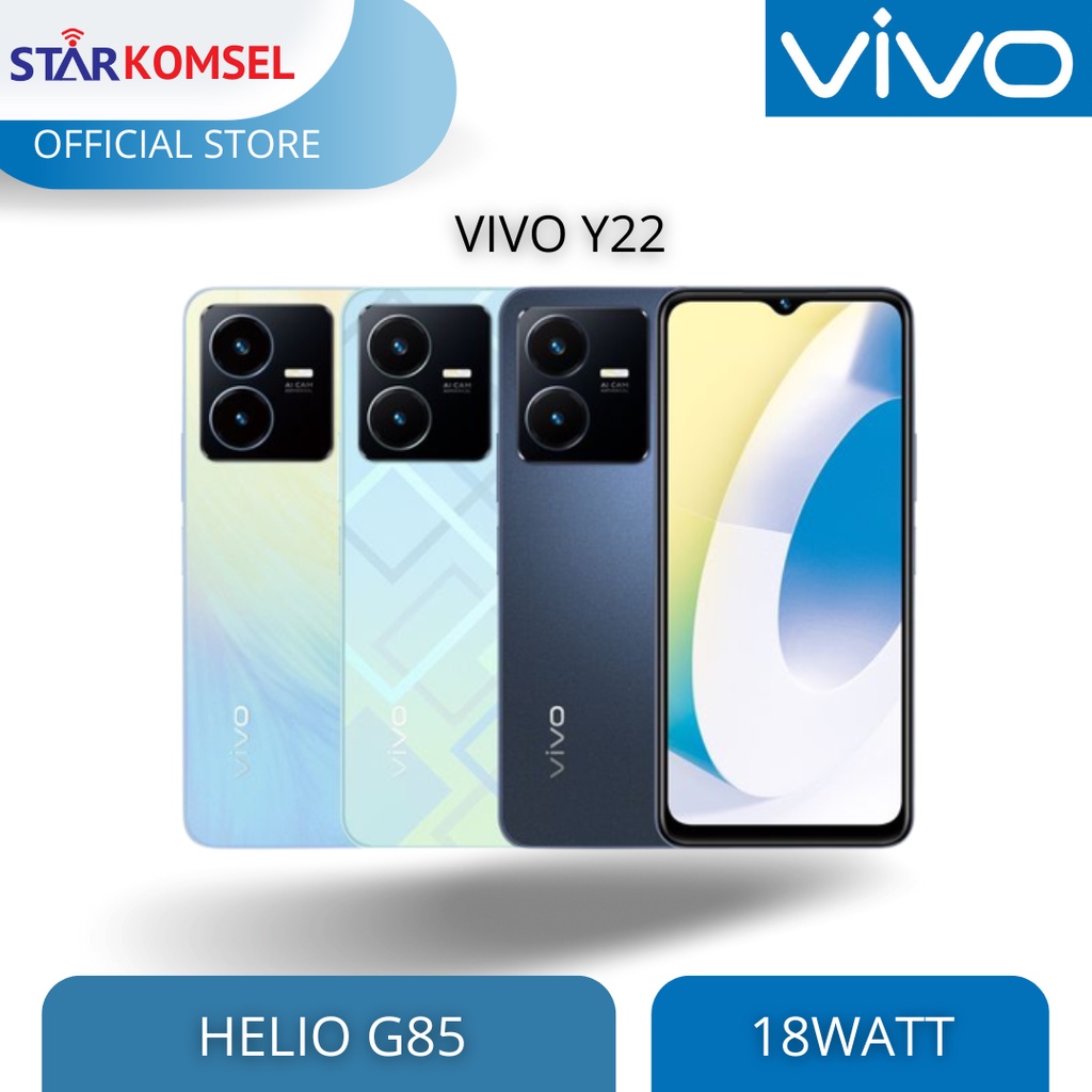 HP VIVO Y22 6/128 GARANSI RESMI VIVO EXTENDED RAM 1GB GARANSI SOFTWARE SELAMA PEMAKAIAN