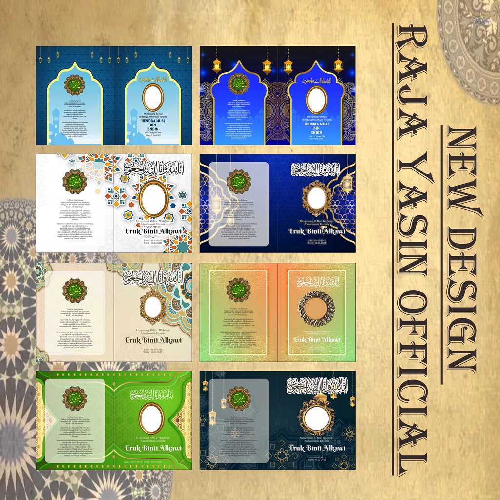 Cetak Buku Yasin Dan Tahlil Fadilah Custom Foto 224 Halaman 40 Harian Tahlilan Murah Free Pasang Fhoto Dan Keluarga Yang Di Tinggalkan