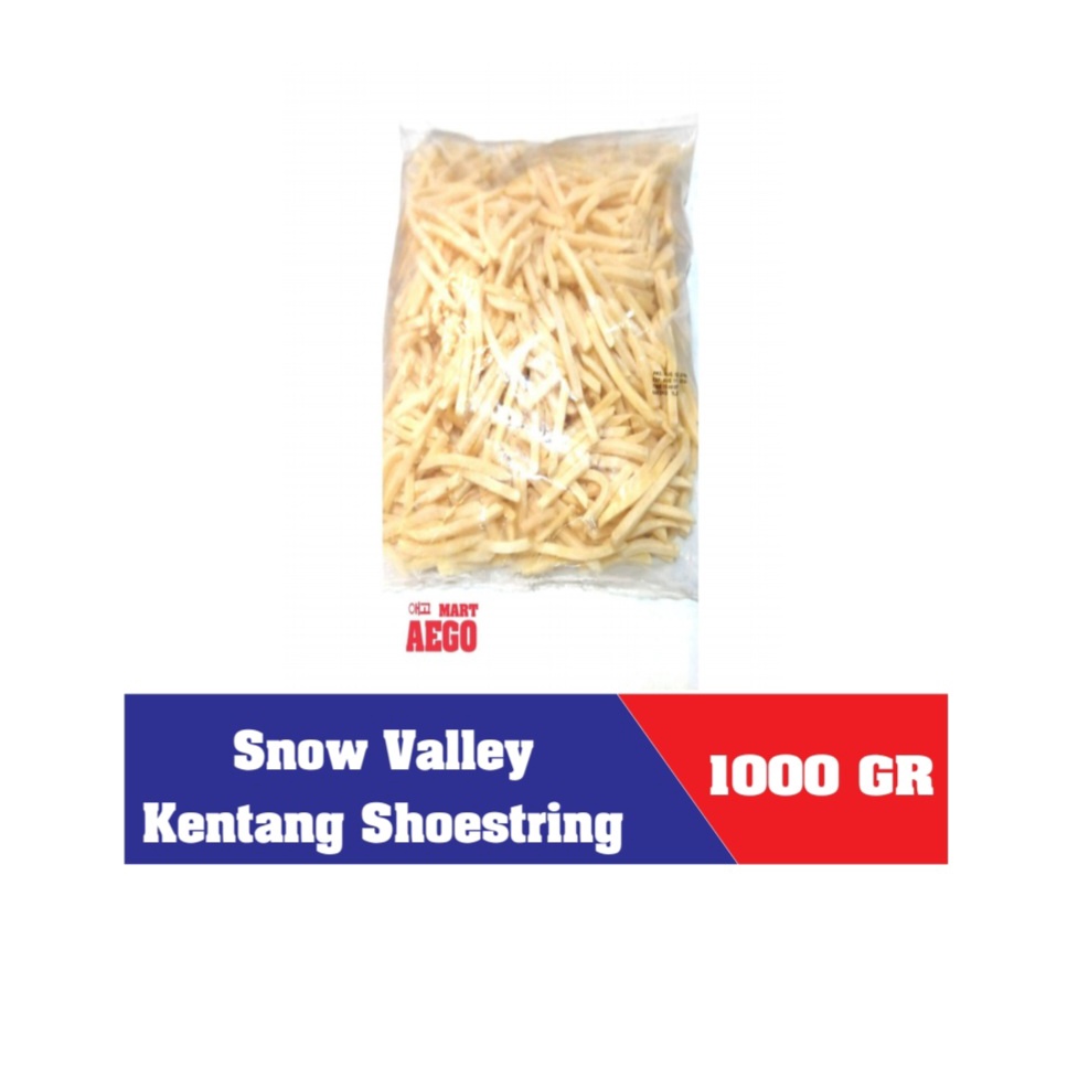 

Snowvalley kentang goreng shoestring 1kg snow valley