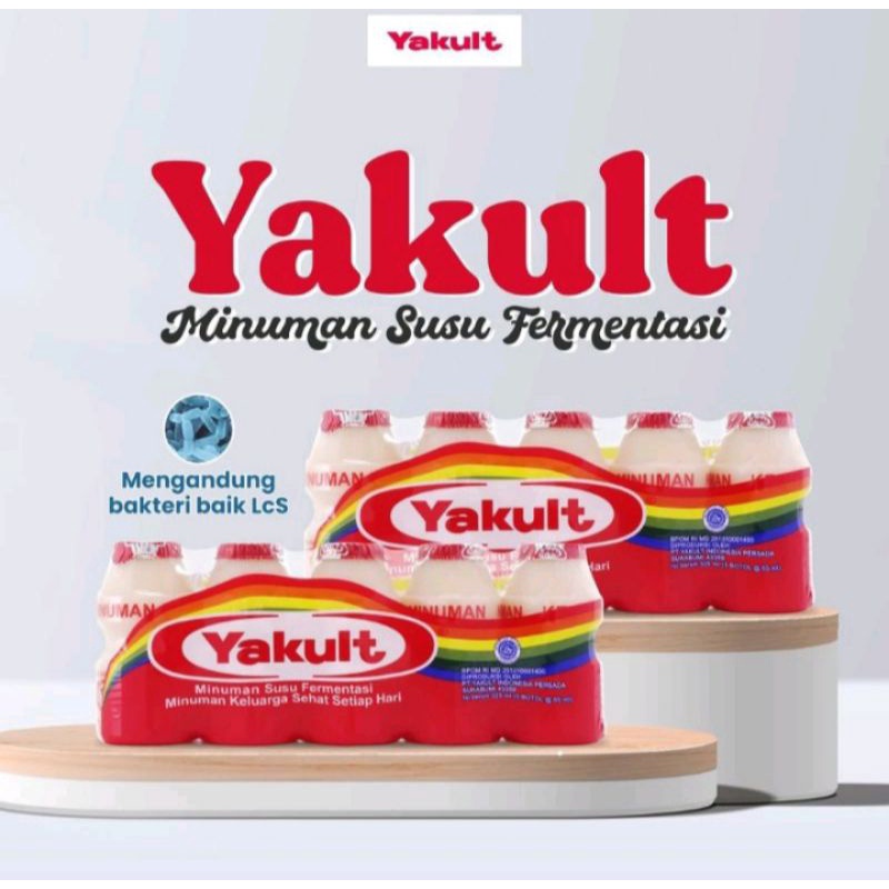 

Yakult Drink Minuman Probiotik | Yakul 1 Pack isi 5 botol (@65ml/pcs)