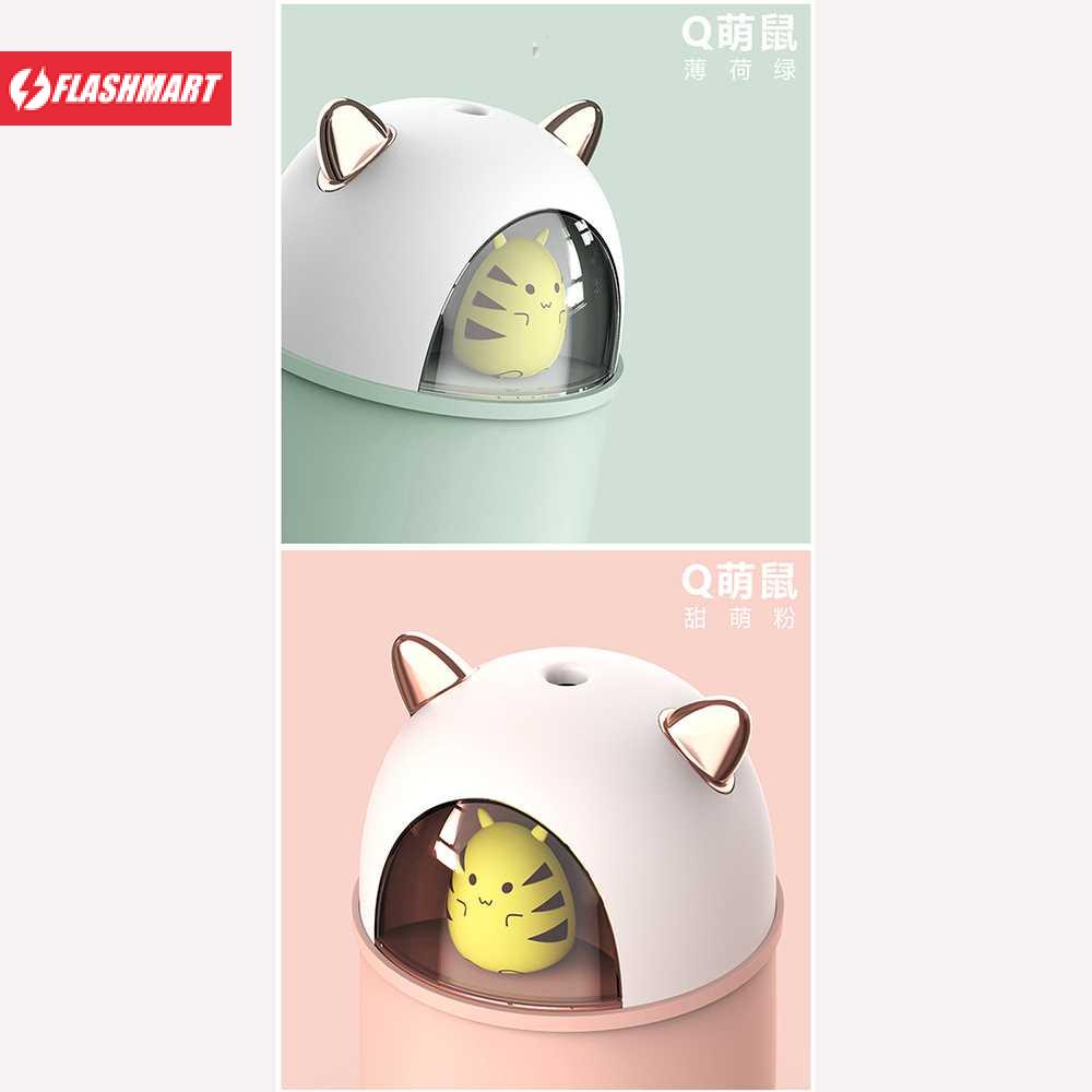 Flashmart Mini Air Humidifier Aromatherapy Oil Diffuser USB Cute Cat - A108