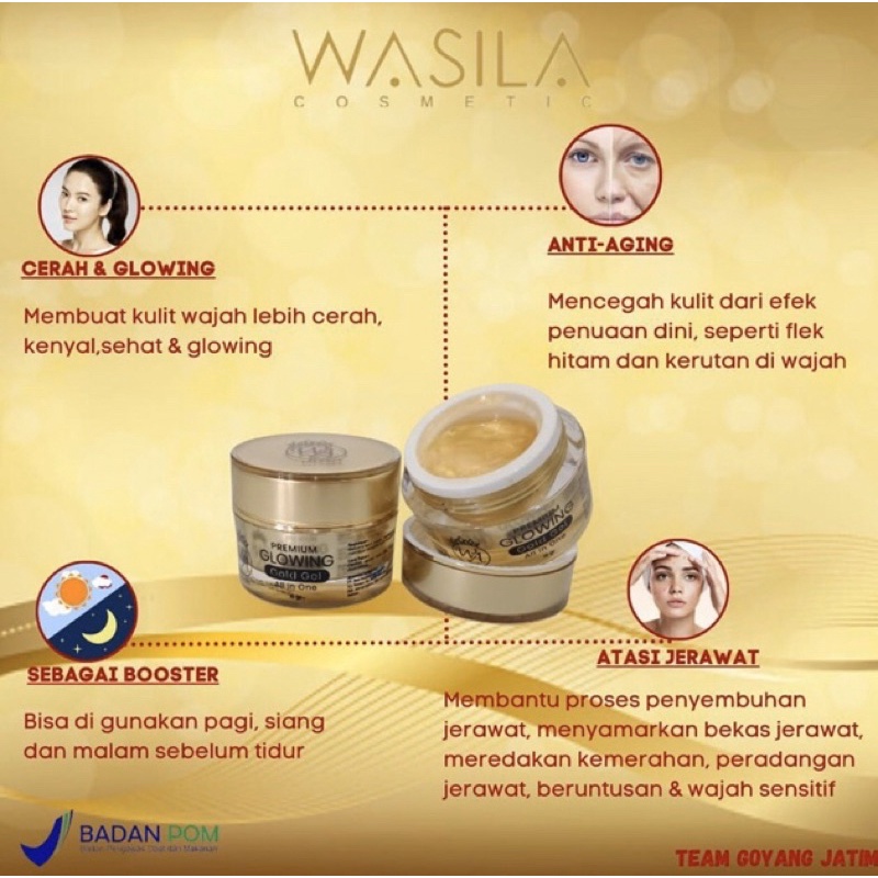 GOLD GEL WA BEAUTY BY WASILA BEAUTY