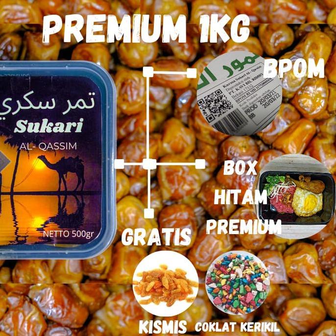 

➻ [TERLARIS] Kurma Sukari Premium AL QASSIM 1kg ✴