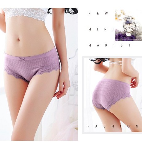 BEE - Cd Wanita Polos List Pita Celana Dalam High Waist Pinggang Tinggi 440