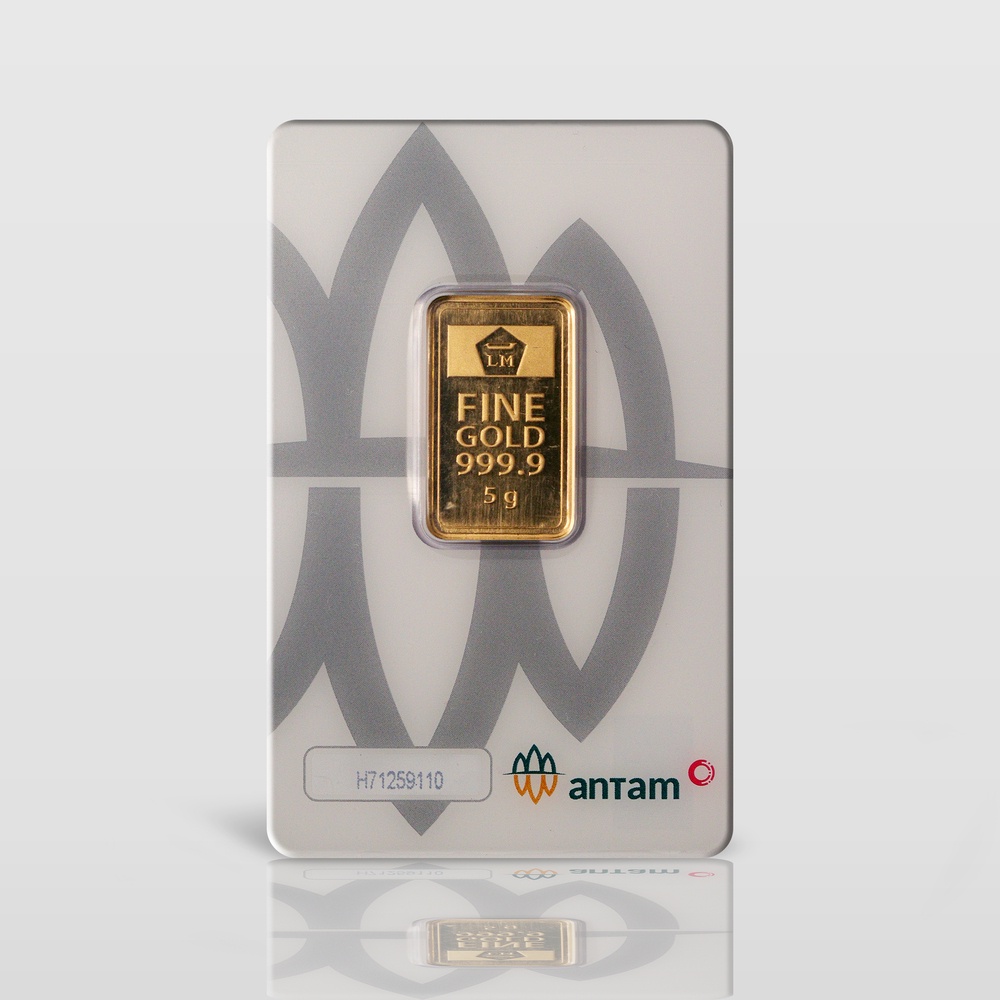 Logam Antam 5 Gram Reinvented - LM Certicard - Emas Batang Certieye