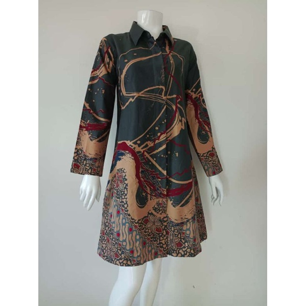 Baju dres batik solo #tunik batik murah # blus batik murah #lapis trikot