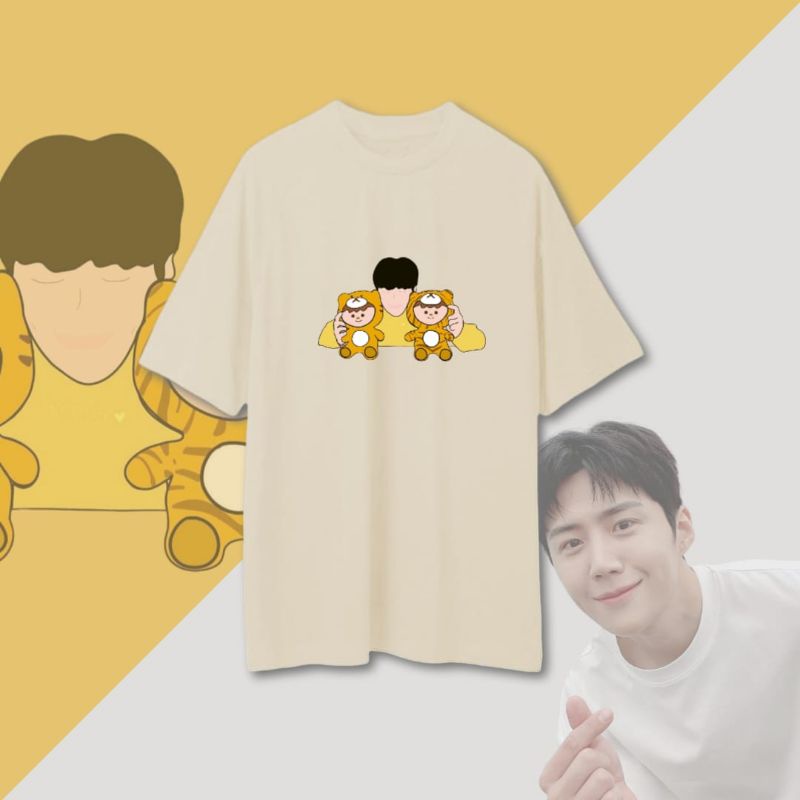 KAOS KIM SEON HO ART LUCU TIGER