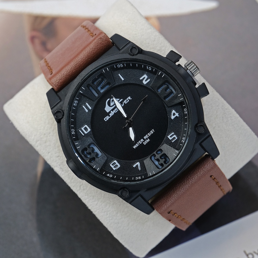 DISTRIBUTOR JAM TANGAN PRIA SPORT QS PREMIUM STRAP KULIT