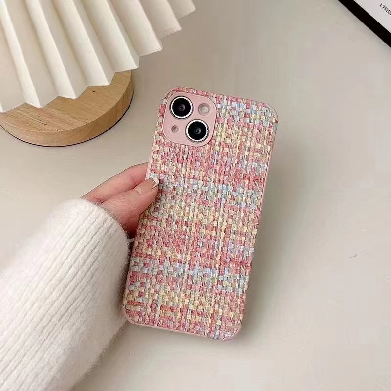 Leather Soft Case HP OPPO A52 A92 A57 A39 A83 A91 K3 Reno 2F 3 Realme XT VIVO Y50 Y30i Y15S Y15A Y83 Y81 V9 V15 Z1 Pro Y93 Y91C Y91i V5S Lite V11i lattice