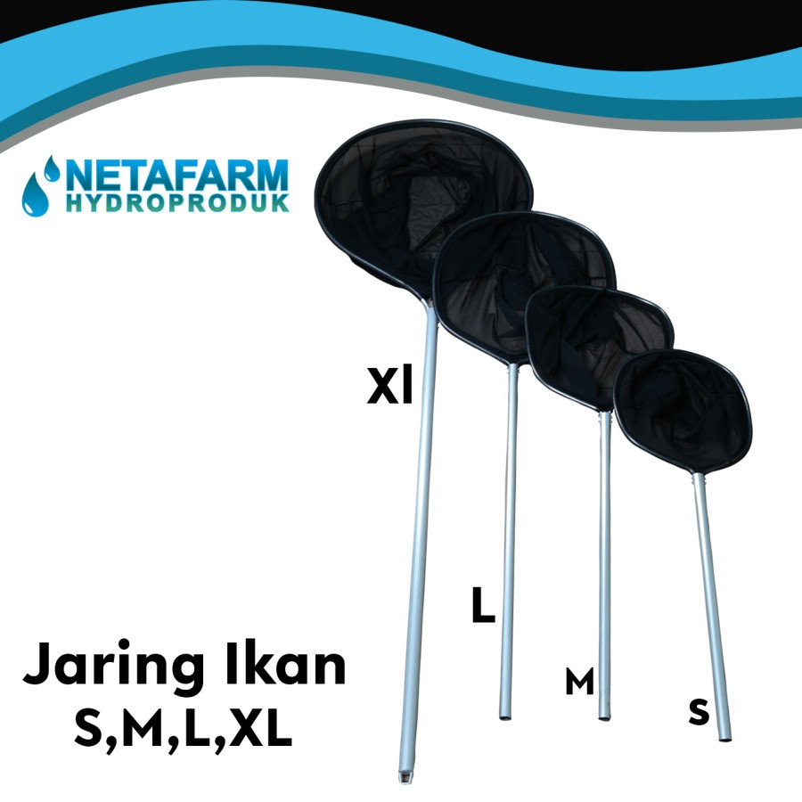 Jaring Serok Seser Penangkap Ikan Ukuran L - 1pcs