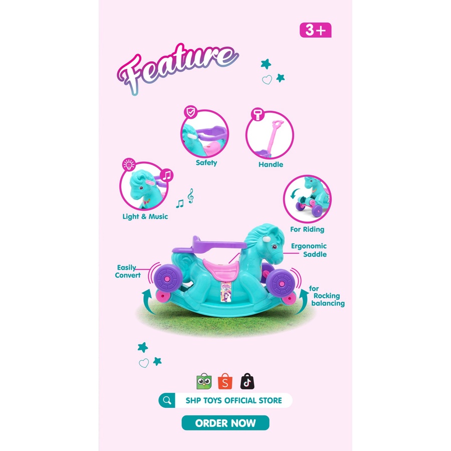 Mainan Anak Tunggang Kuda-kudaan KUDA MSP 561 - TOSCA