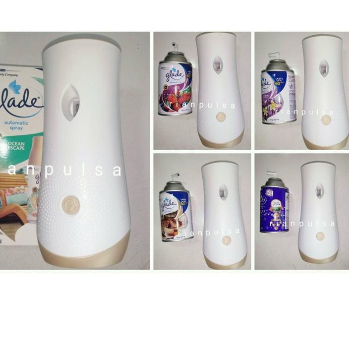 ✷ Pengharum ruangan Mesin Spray Otomatis GLADE air Freshener alat refill lavender vanila Outwood oce