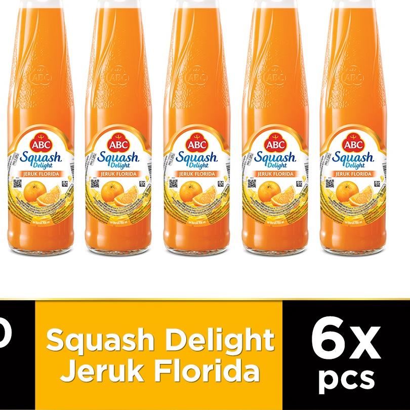 

✈ ABC Sirup Squash Delight Jeruk Florida 460 ml - Multi Pack 6 pcs ☏