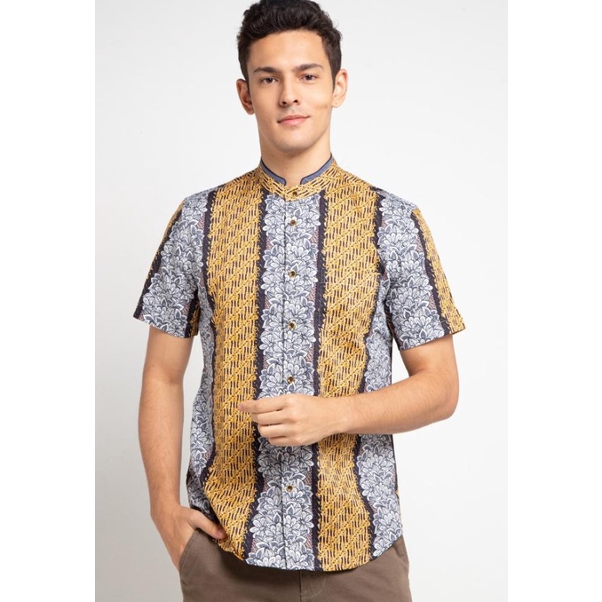 TERBARU MOC Kemeja Lengan Pendek Slim Fit Gloryfull-Yellow /BAJU KOKO PRIA/BAJU KOKO DEWASA/BAJU KOK