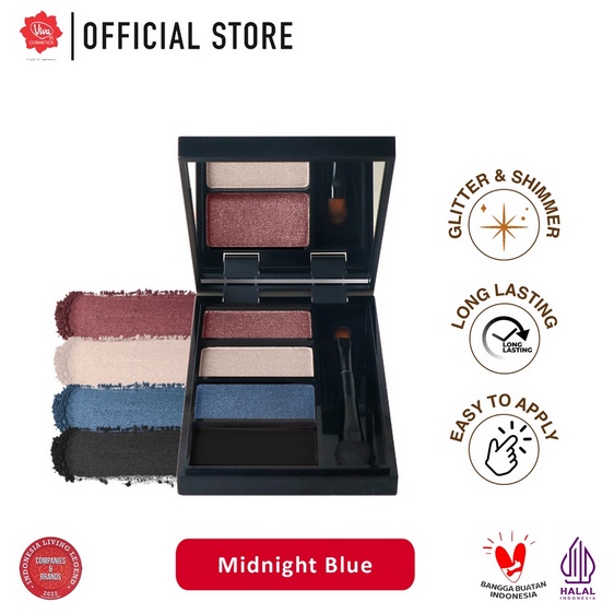 Viva Queen Perfect Lustre Eye Shadow (tersedia 3 varian kombinasi warna)