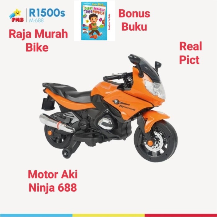 MOTOR NINJA TYPE R M688 MAINAN MOTOR AKI NINJA MOTORAN AKI ANAK NINJA TERLARIS