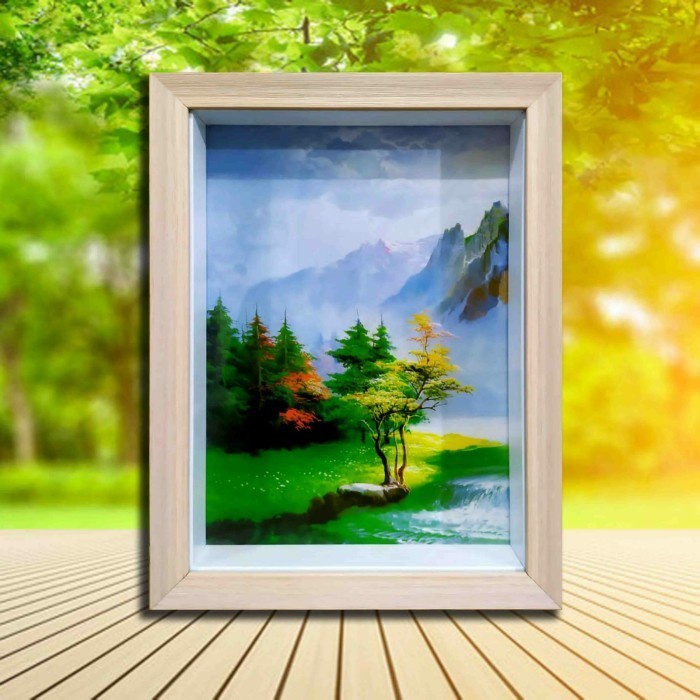

Terlaris Bingkai 3D Ligna Kayu (40X60) Tanpa Kaca
