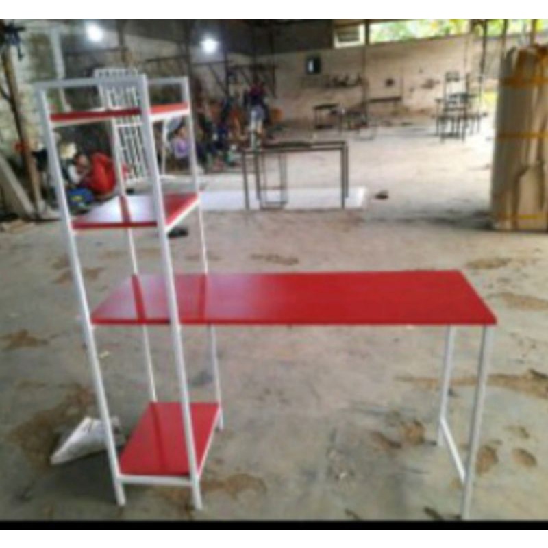 meja kerja rak/meja kantor rak tingkat