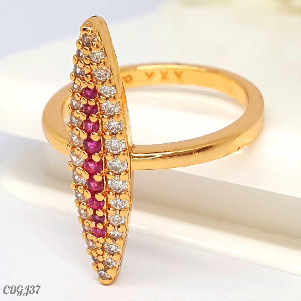 PGX Cincin Xuping Wanita Lapis Emas Aksesoris Perhiasan Fashion Premium - Z214