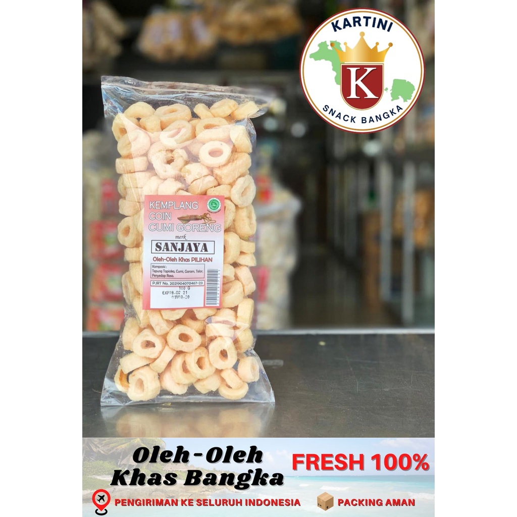 

Kemplang Cincin Cumi Cap Sanjaya 100gr Khas Bangka