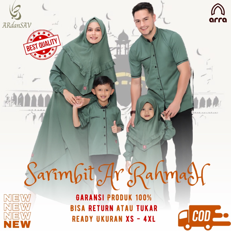 Sarimbit 2024 Terbaru Gamis Couple Pasangan Baju Couple Keluarga Gamis Jumbo ld120 ld 130 Lebaran 20