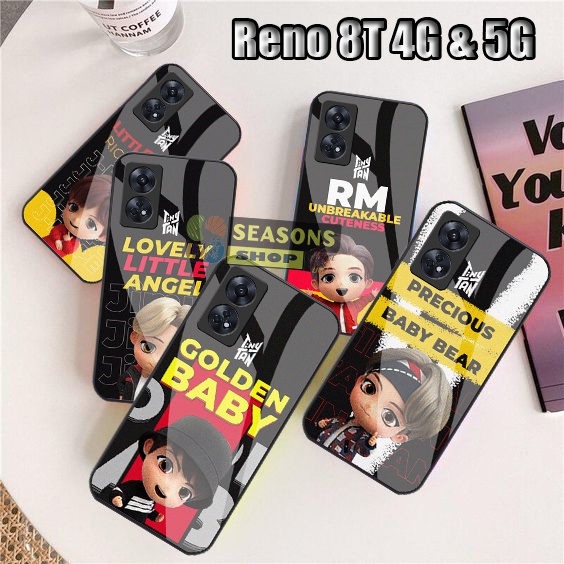 Softcase Reno 8T 4G/5G Terbaru Softcase Kaca Reno 8T - Softcase Glass Glitter Reno 8T - Softcase Ren