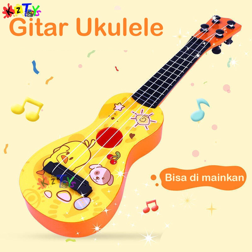 MAINAN UKULELE GITAR BEBEK GUITAR INTERESTING ALAT MUSIK EDUKASI ANAK