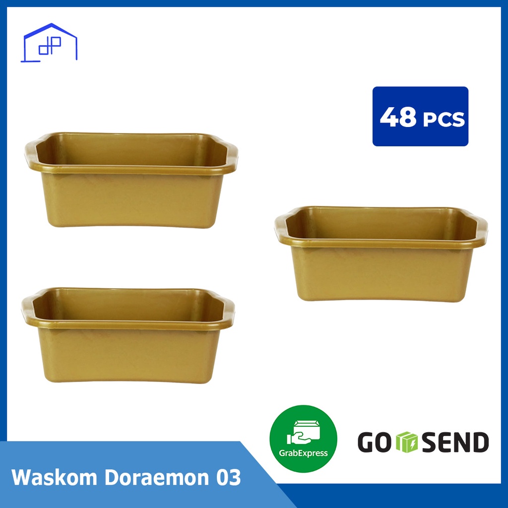 Artavela45 (48Pcs) - Waskom Doraemon 03 / Bak Pasir Kucing / Baskom Kotak / Litter Box Kucing /