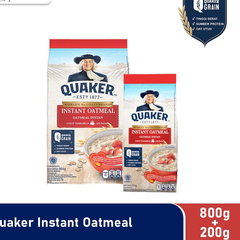 

✶ Quaker Instant Oatmeal 800 Gr + 200 Gr ☏