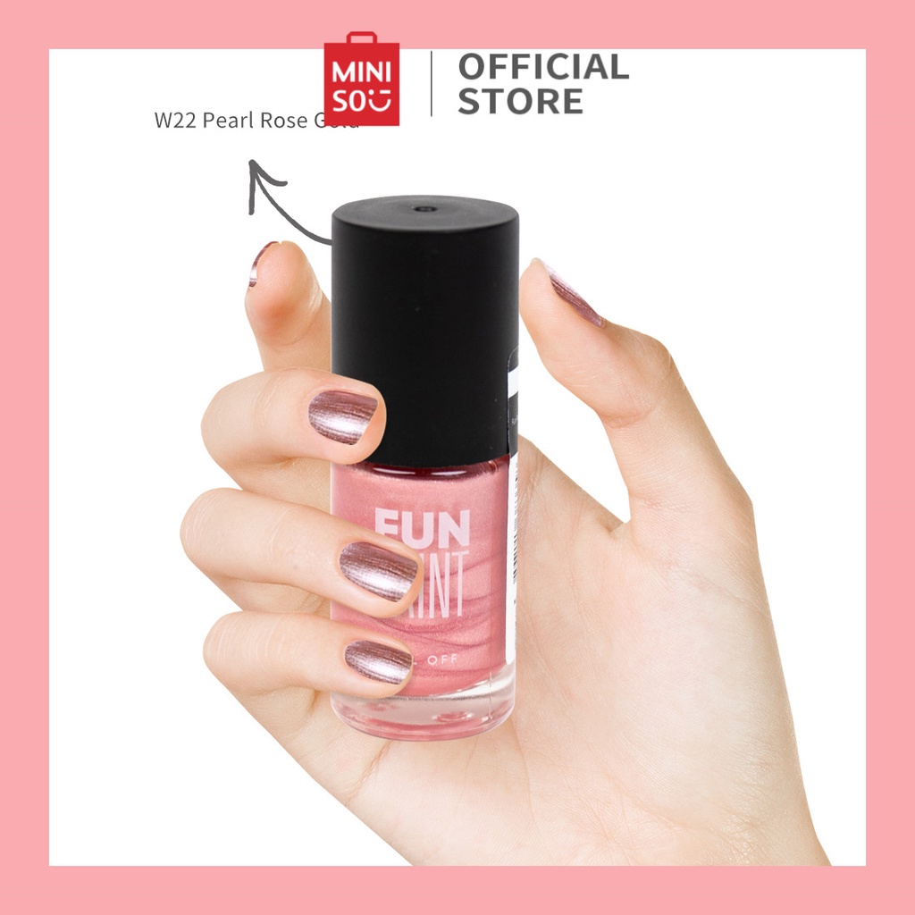 Jual Miniso Official Kutek Peel Off Acquerello Peel Off Nail Polish