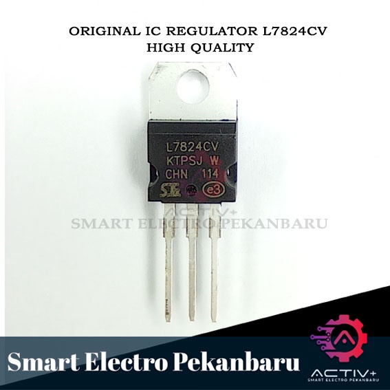ORIGINAL IC REGULATOR L7824CV REGULATOR TEGANGAN  L7824 7824 TO-220 POSITIVE  VOLTAGE REGULATOR 24VO