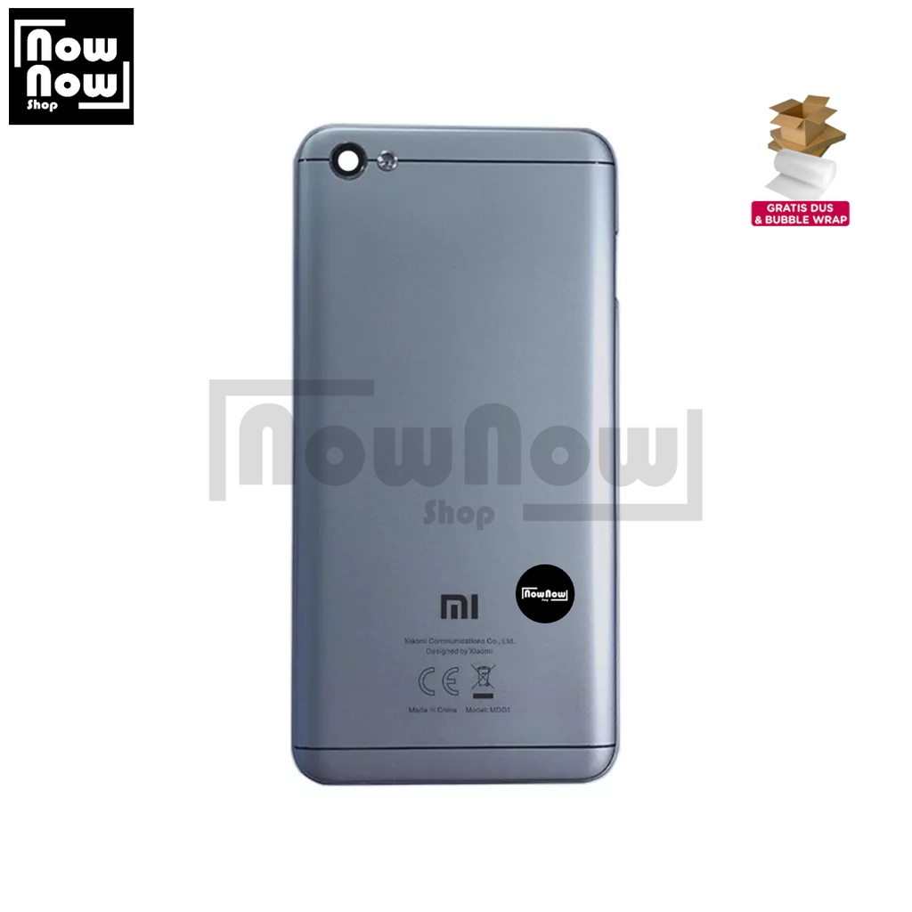 Backdoor Tutup Belakang Baterai Xiaomi Redmi Note 5A / Redmi Y1 / MDI6S Backcover Back Casing Housing Cover Belakang Back Case Panel Replacement