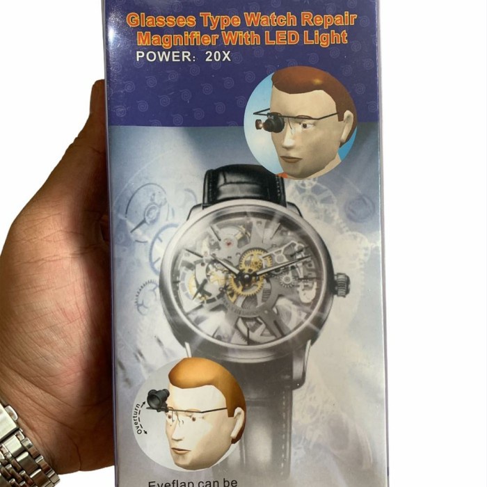 

eye loop 20x kaca pembesar alat service jam tangan profesional