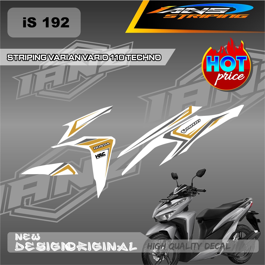 TERBARU STRIPING LIST BODY VARIO 110-125-150 VARIAN CUSTOM WARNA / DECAL VARIO TECHNO / STIKER KERETA HONDA VARIO IS192