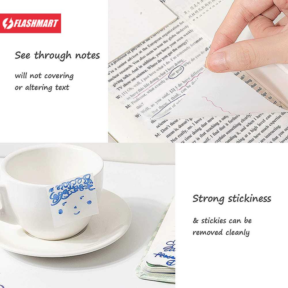 Flashmart Kertas Sticky Notes Waterproof 7.5x7.5cm 50 Lembar - BLT507