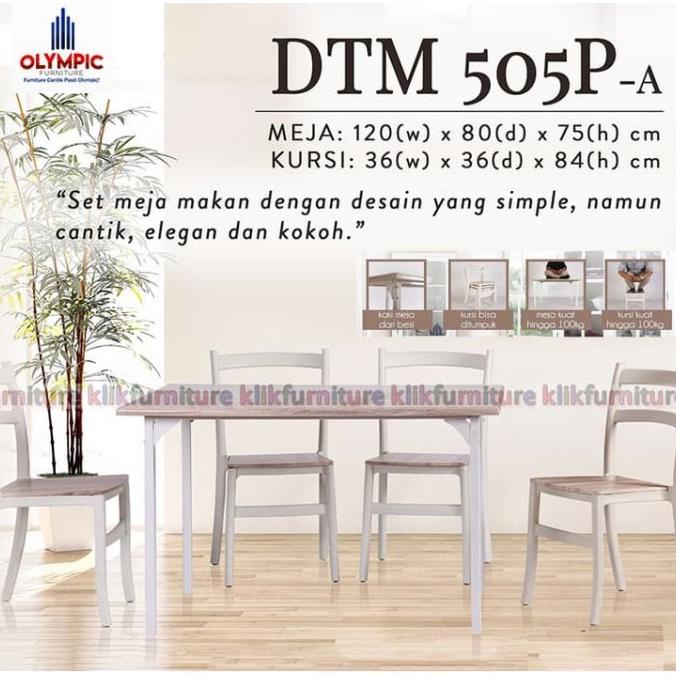 DTM 505 Meja Makan Minimalis 4 Kursi