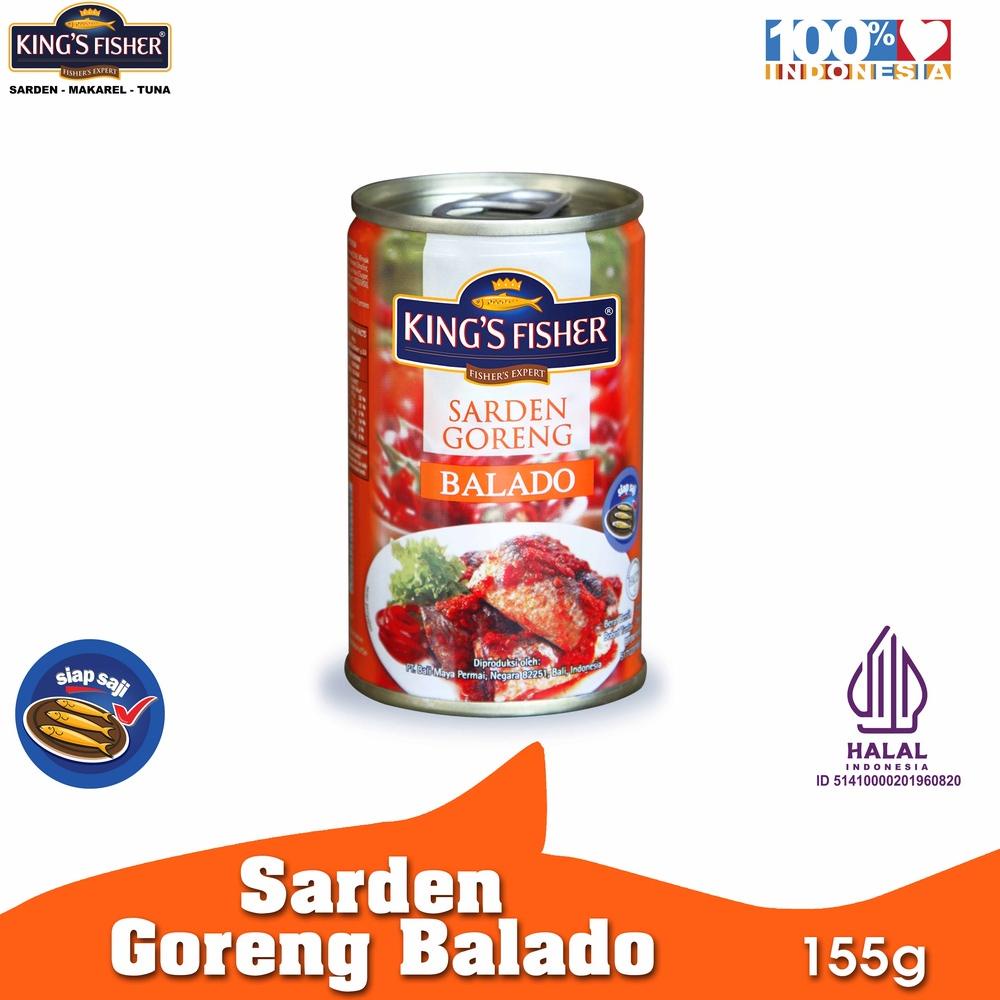 

Star 2.2 King's Fisher Sarden goreng mini rasa saus balado Makanan Kaleng 155 gr