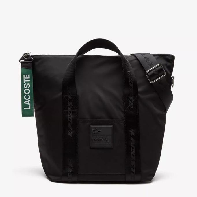 Lacoste Women'S Lacoste Branded Handle Medium Tote Bag (Original) Blk Kiara.Kach