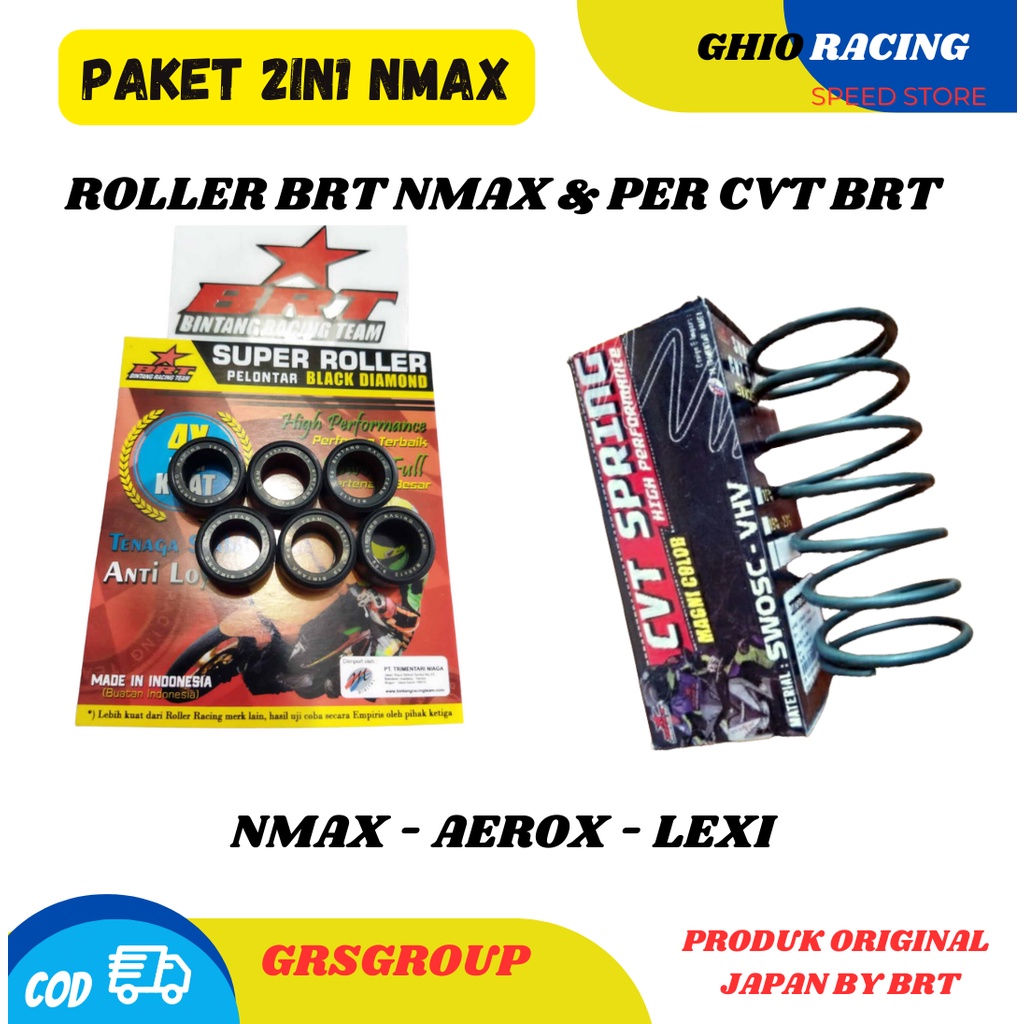 Paket kirian BRT 2in1 Nmax Aerox Lexi Per CVT & Roller BRT