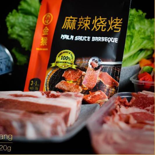 

➴ Bumbu Instan Mala BBQ Sauce - Barbeque Saos Golden Monkey - Malatang Hotpot HALAL ♬