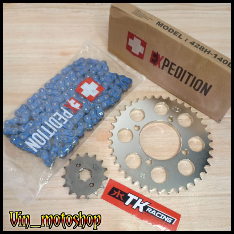 gir gear set TK Racing / sss 428 RX King / F1 ZR / Jupiter MX / Jupiter z / Vega Rantai EXPEDITION b