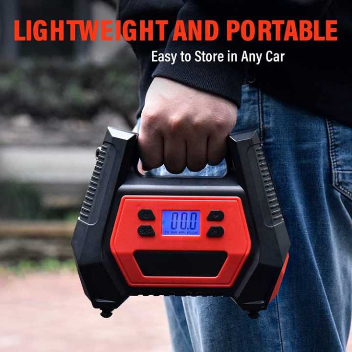 SOYUS Pompa Ban Elektrik Digital Tire Inflator Portable AC 110V DC 12V - ATJ-6488