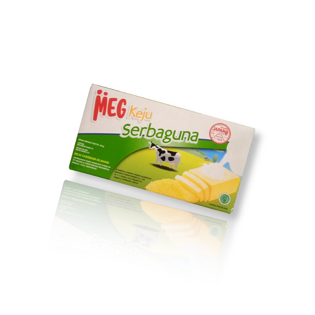 Meg keju serbaguna 165g / Keju Cheddar Olahan