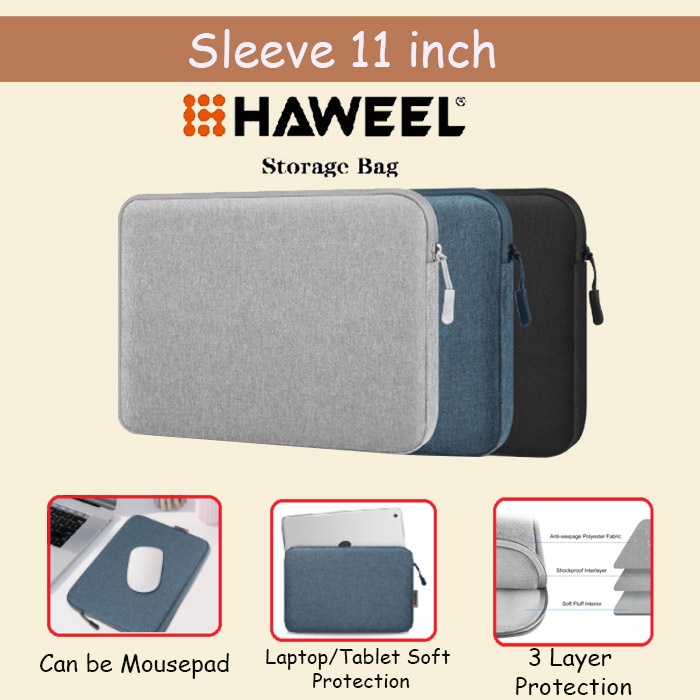 Tablet Go Ice 10 inch HAWEEL SLEEVE POUCH TAS BAG CASE COVER WATERPROOF